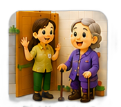 デイサービスの送り出し
